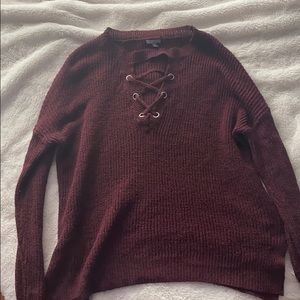 Maroon v neck sweater